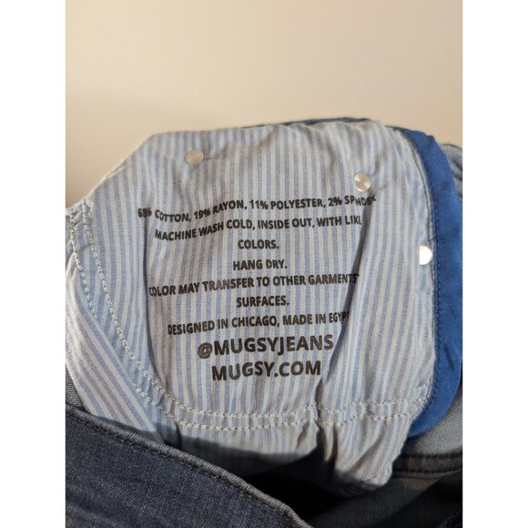 Mugsy Mens Blue Jeans Lake Shores Slim Leg Sz 38x32 Comfort Stretch Classic - Picture 10 of 12